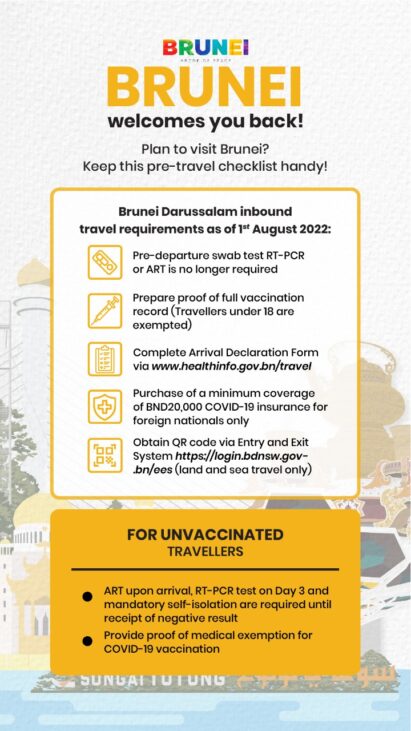 brunei inbound travel requirements